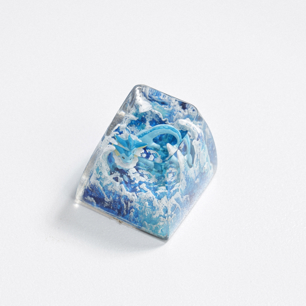 Pokemon - Vaporeon Artisan Keycap Breakwooden