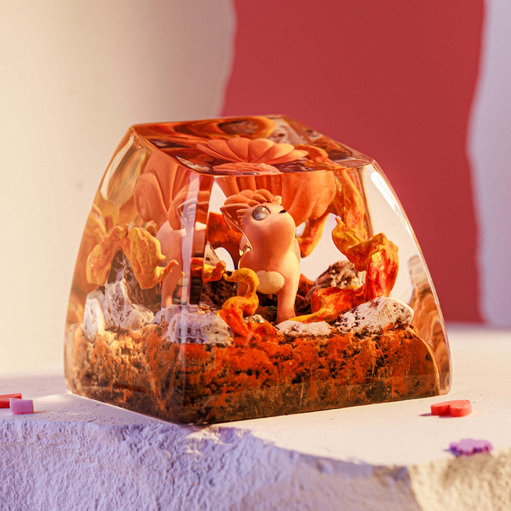 Pokemon - Vulpix Artisan Keycap Breakwooden