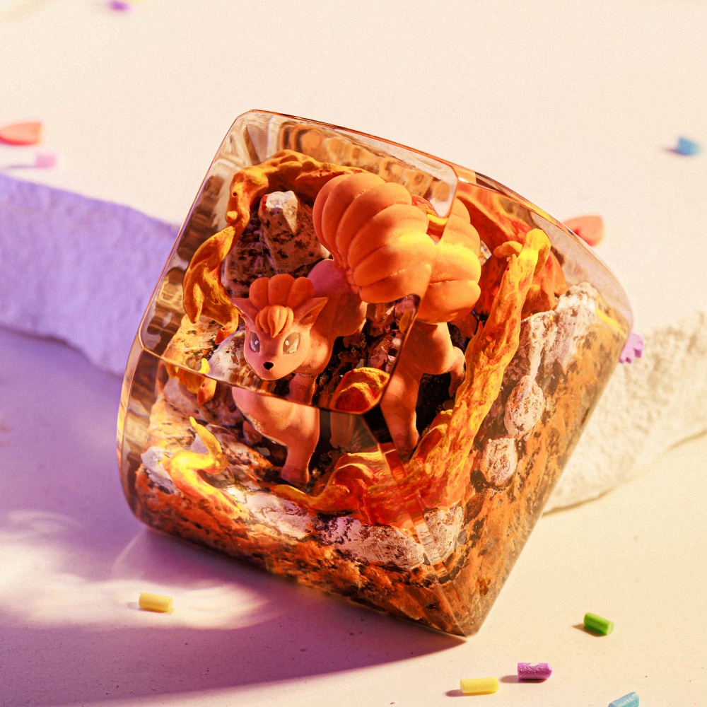 Pokemon - Vulpix Artisan Keycap Breakwooden