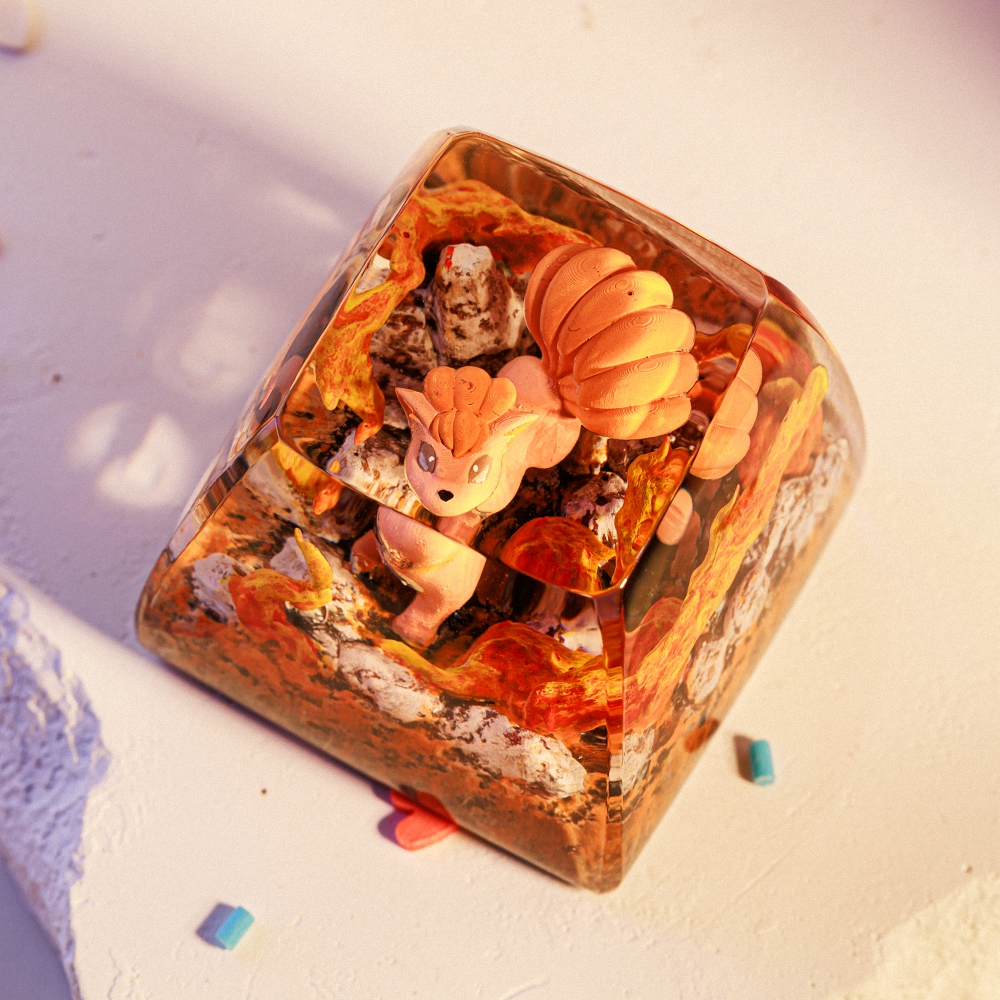 Pokemon - Vulpix Artisan Keycap Breakwooden