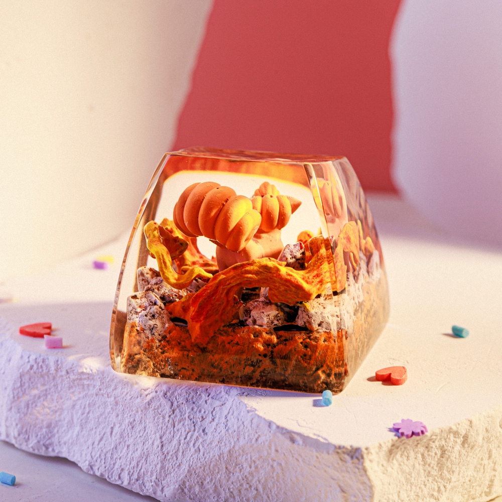 Pokemon - Vulpix Artisan Keycap Breakwooden