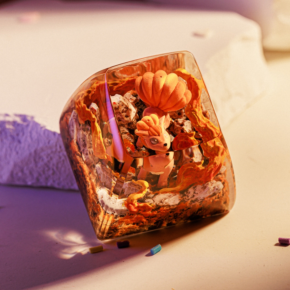Pokemon - Vulpix Artisan Keycap Breakwooden