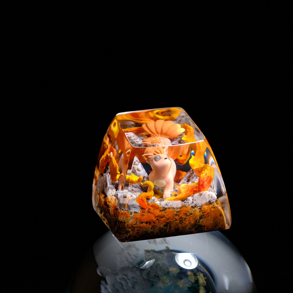 Pokemon - Vulpix Artisan Keycap Breakwooden 2