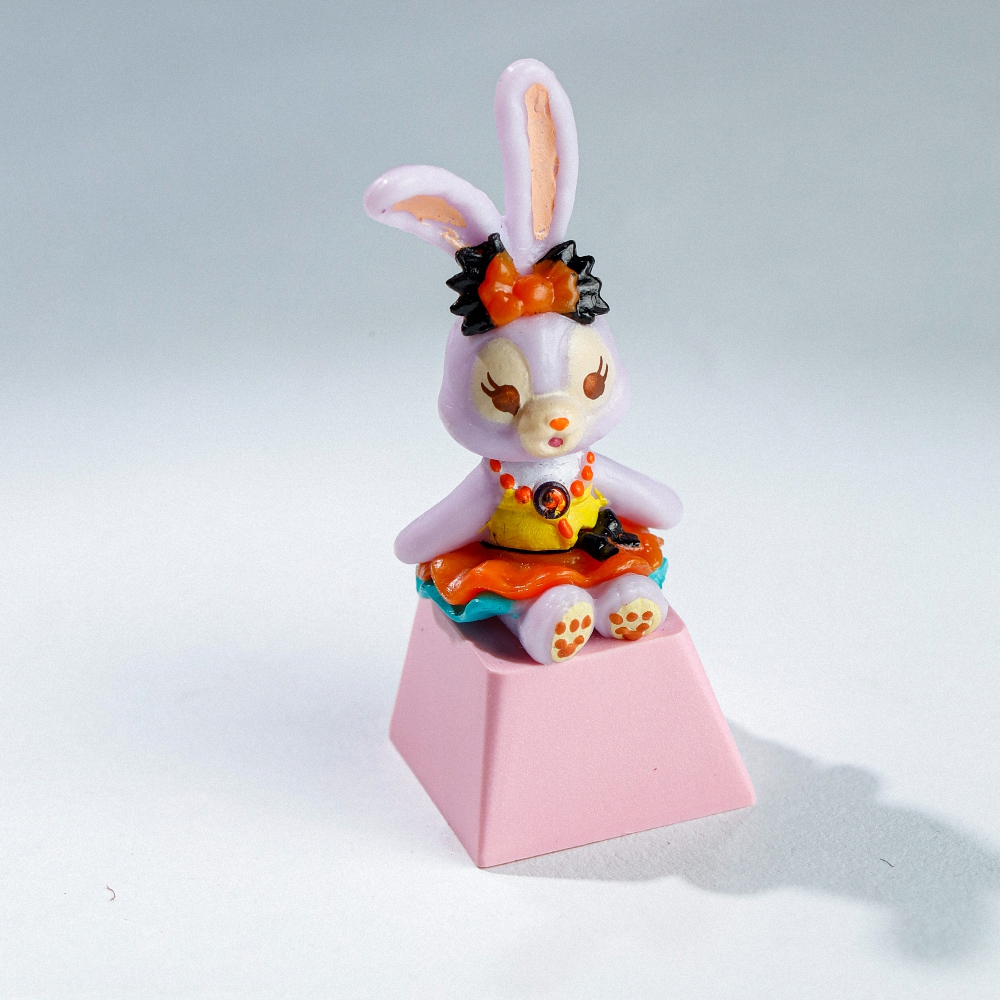 Rabbit Artisan Keycap Breakwooden