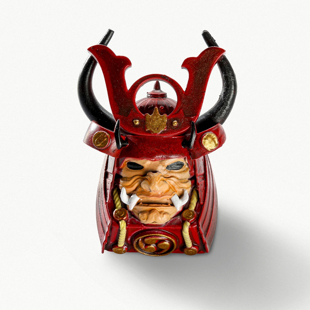 Red Samurai Artisan Keycap Breakwooden