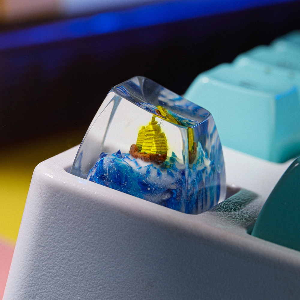 Sailboat Artisan Keycap Breakwooden
