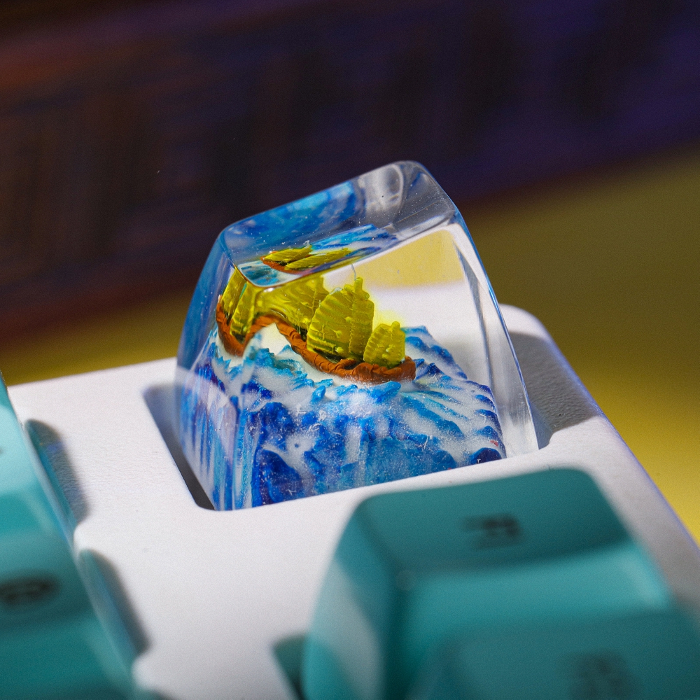 Sailboat Artisan Keycap Breakwooden