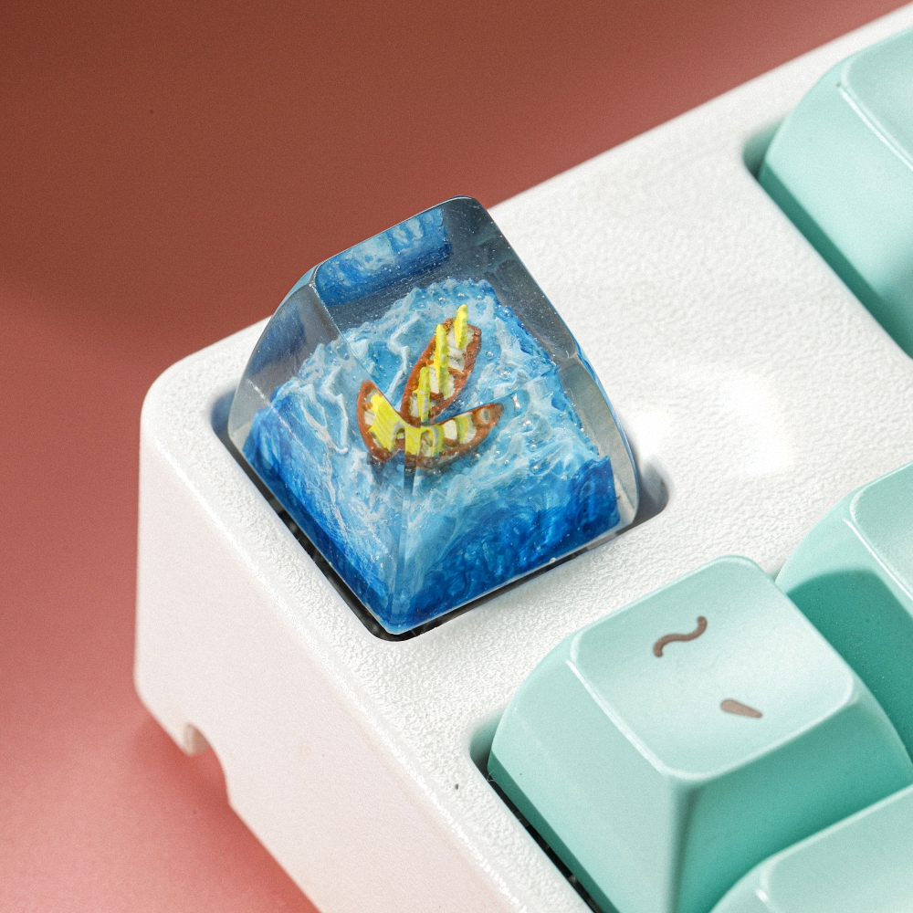 Sailboat Artisan Keycap Breakwooden