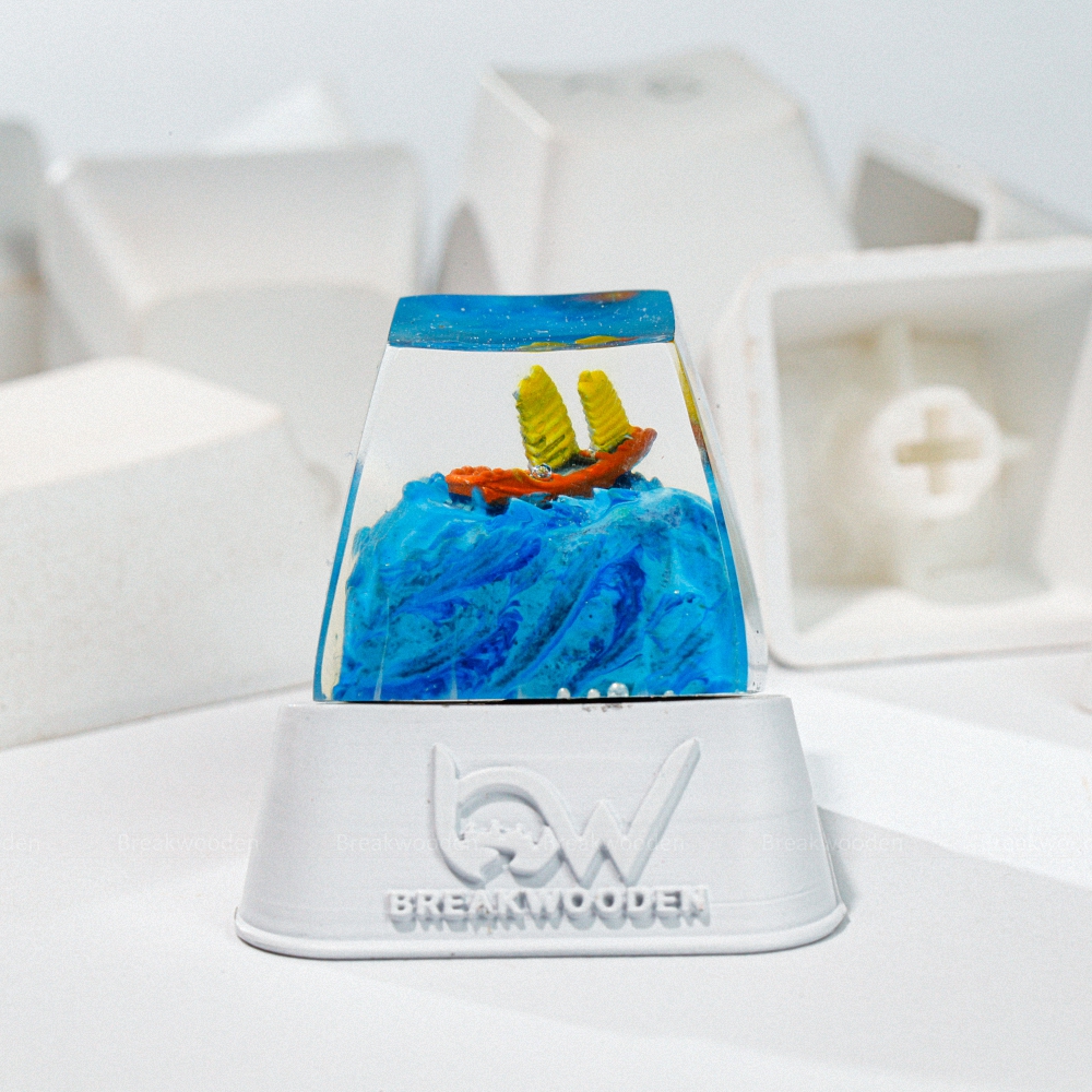 Sailboat Artisan Keycap Breakwooden 2