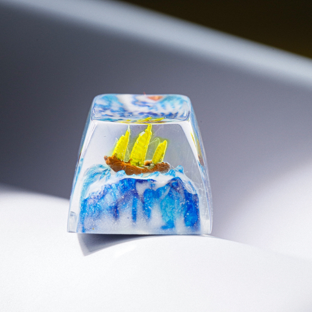 Sailboat Artisan Keycap Breakwooden 3
