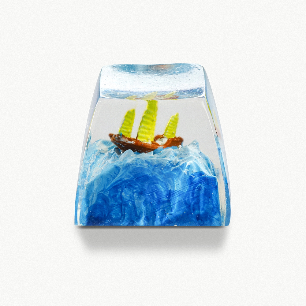Sailboat Artisan Keycap Breakwooden 3