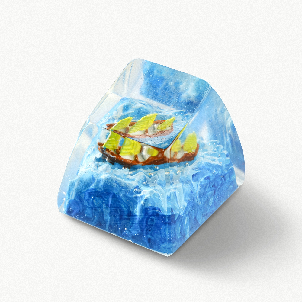 Sailboat Artisan Keycap Breakwooden 3