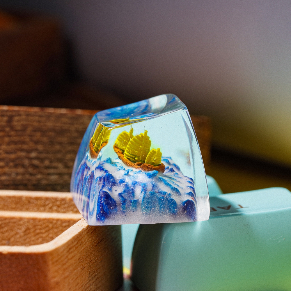 Sailboat Artisan Keycap Breakwooden 4