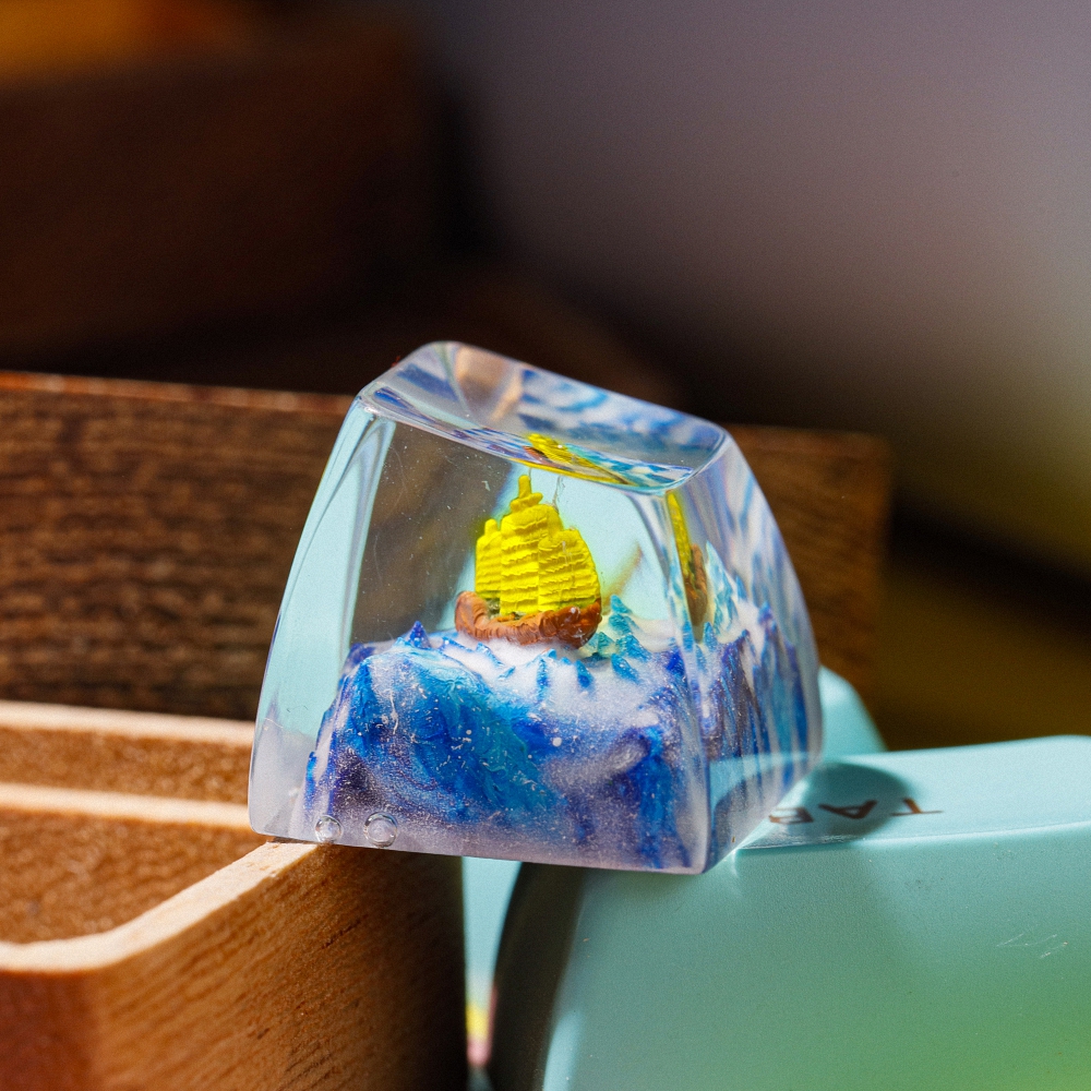 Sailboat Artisan Keycap Breakwooden 4