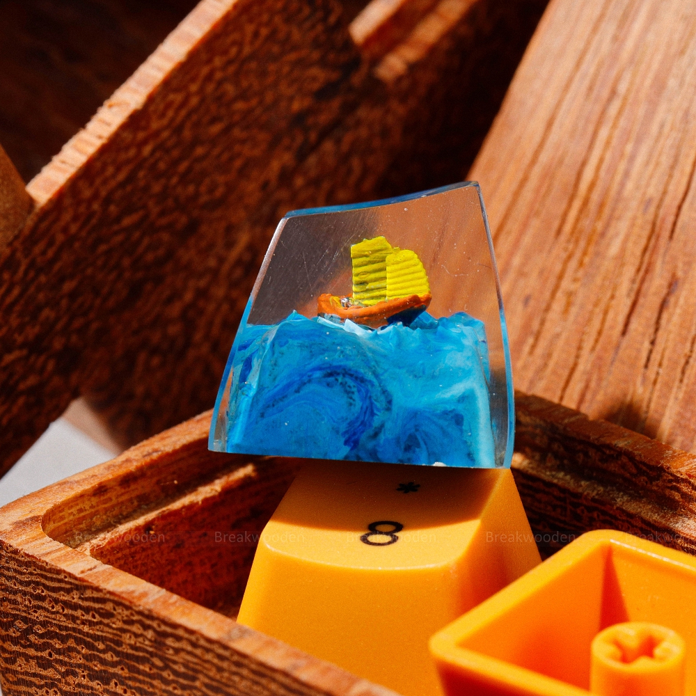 Sailboat Artisan Keycap Breakwooden 5