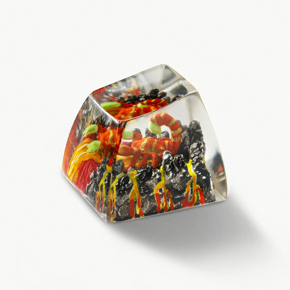 Scorpion Artisan Keycap Breakwooden