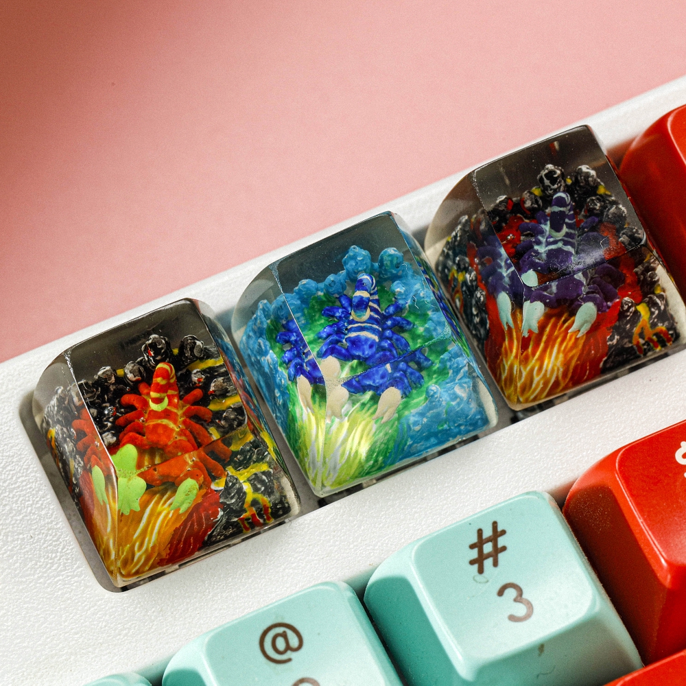 Scorpion Artisan Keycap Breakwooden 6
