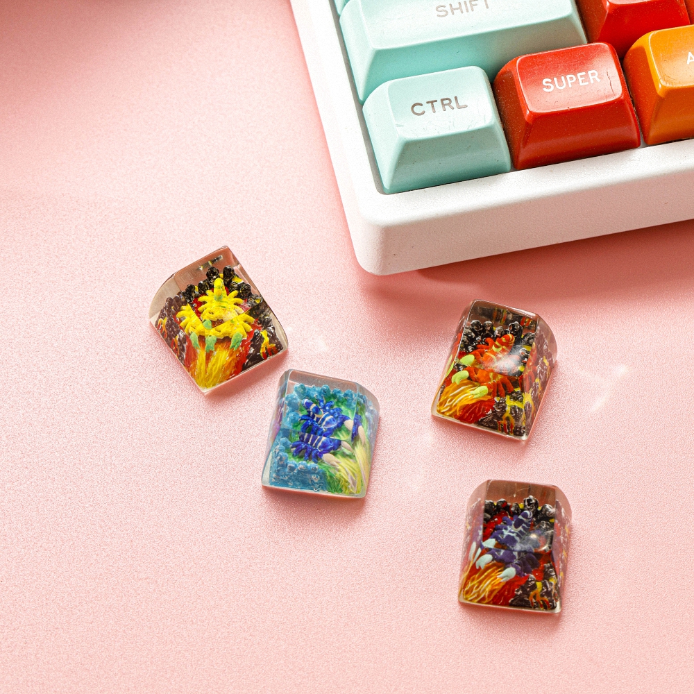Scorpion Artisan Keycap Breakwooden 6