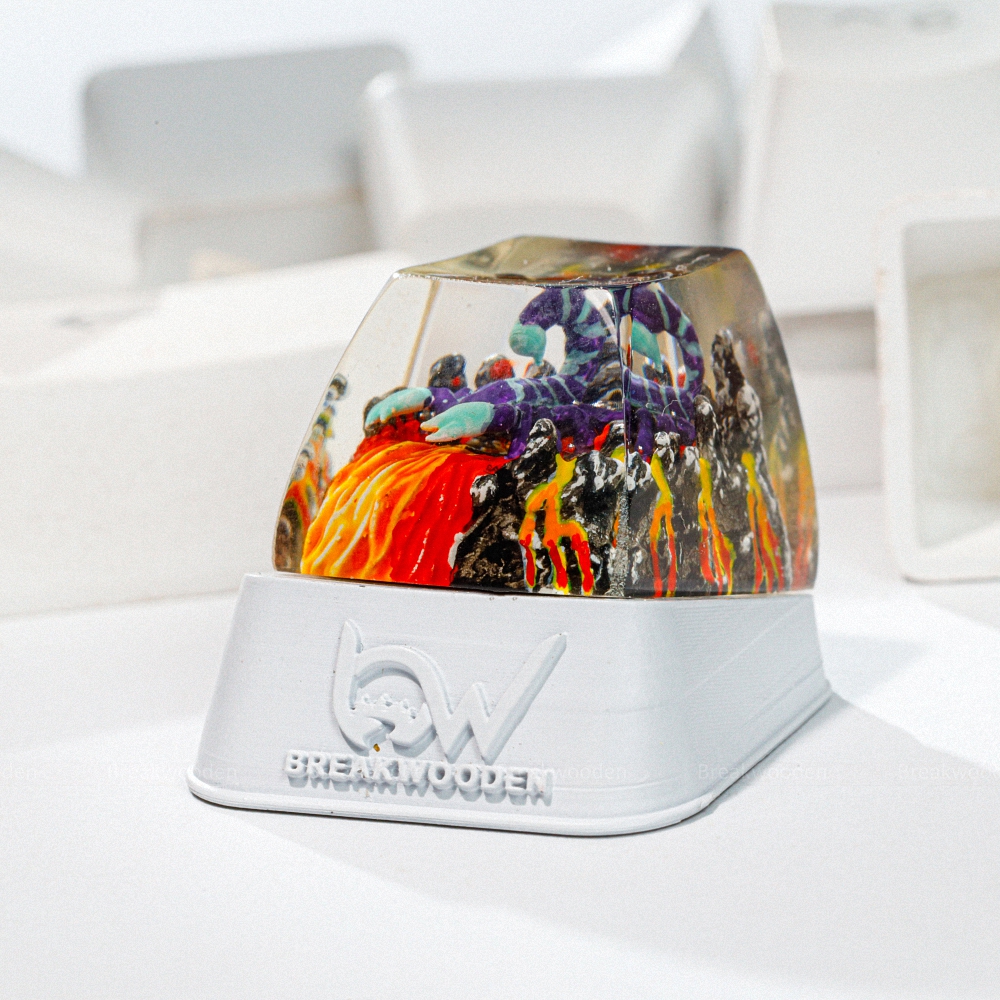 Scorpion Artisan Keycap Breakwooden 7