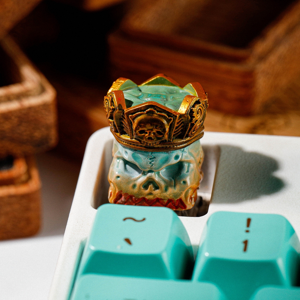 Skull Monk Artisan Keycap Breakwooden