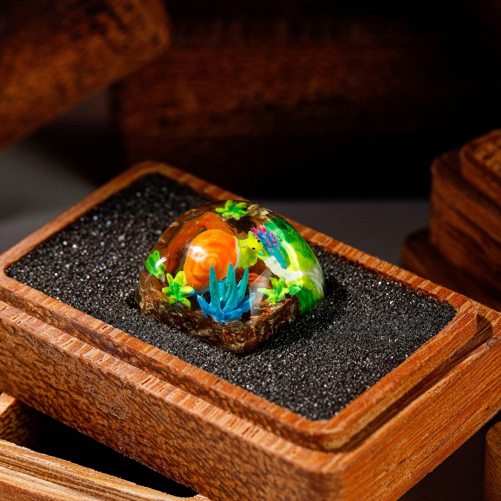 Snail Artisan Keycap Breakwooden