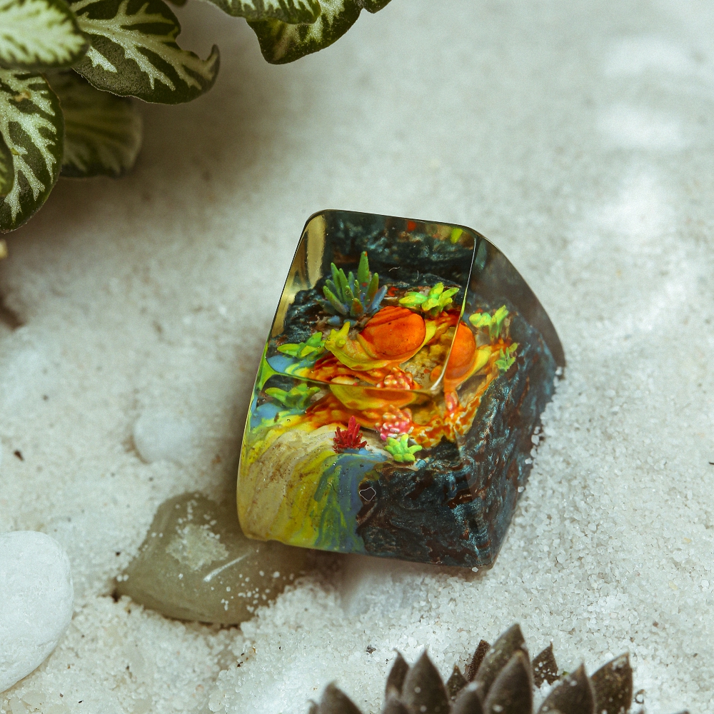 Snail Artisan Keycap Breakwooden 2