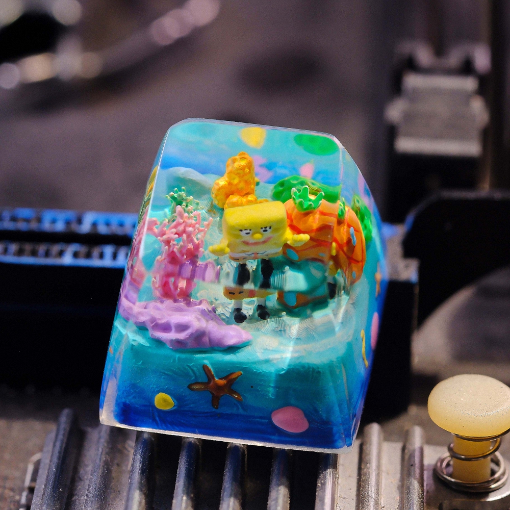 Spongebob Artisan Keycap Breakwooden