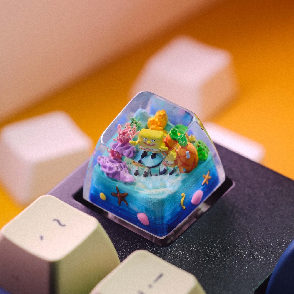 Spongebob Artisan Keycap Breakwooden