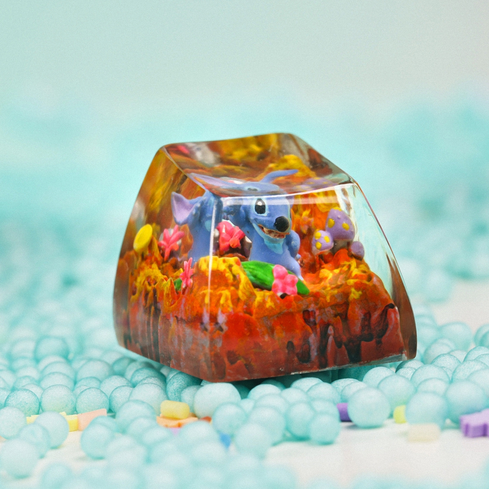 Stitch Artisan Keycap Breakwooden 12