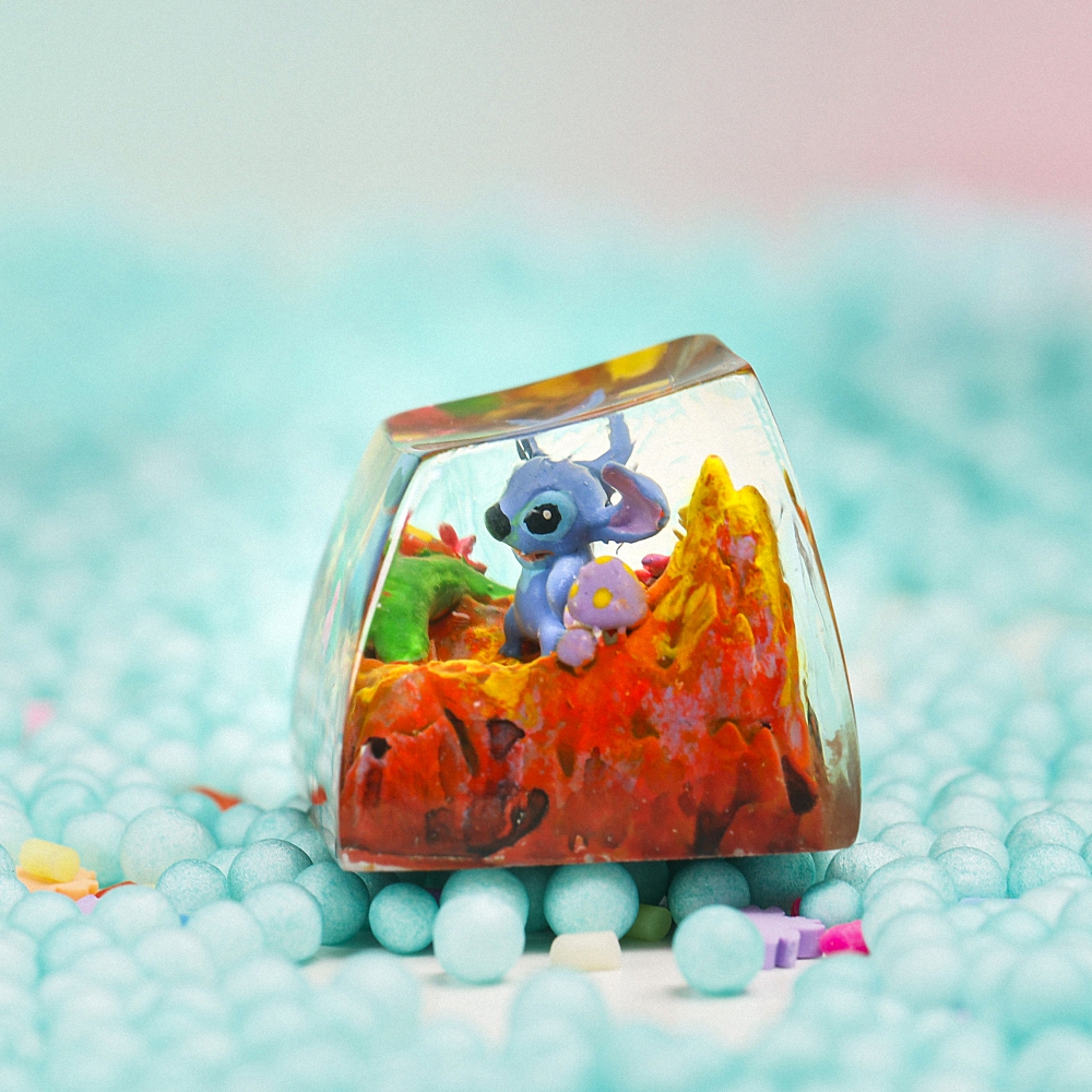 Stitch Artisan Keycap Breakwooden 12