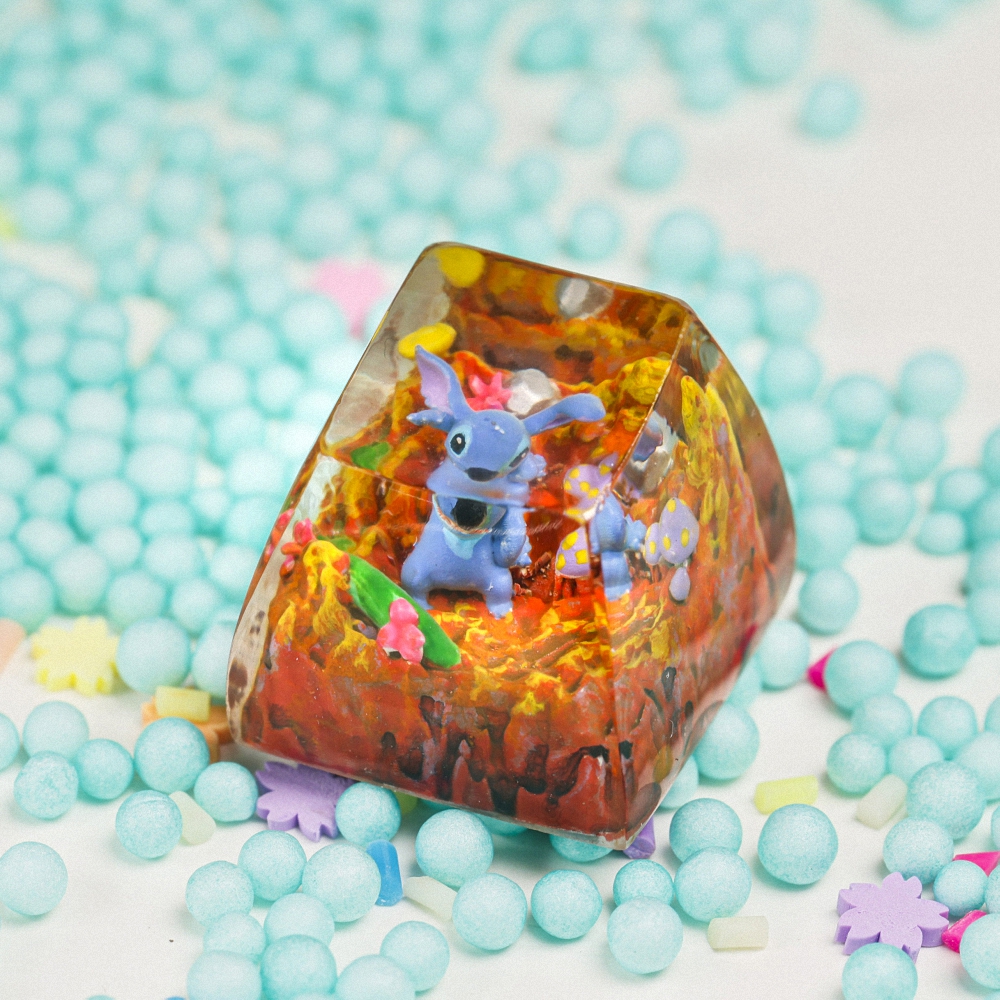 Stitch Artisan Keycap Breakwooden 12