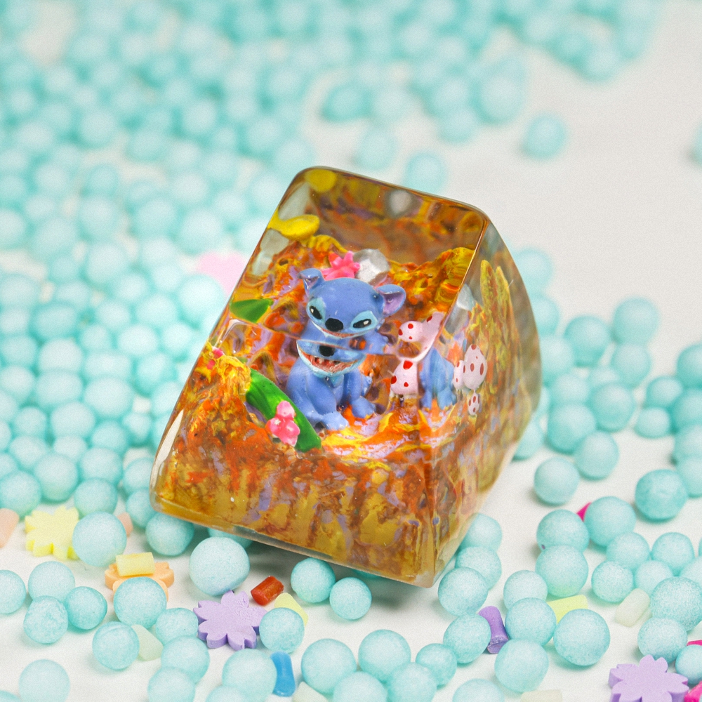 Stitch Artisan Keycap Breakwooden 12