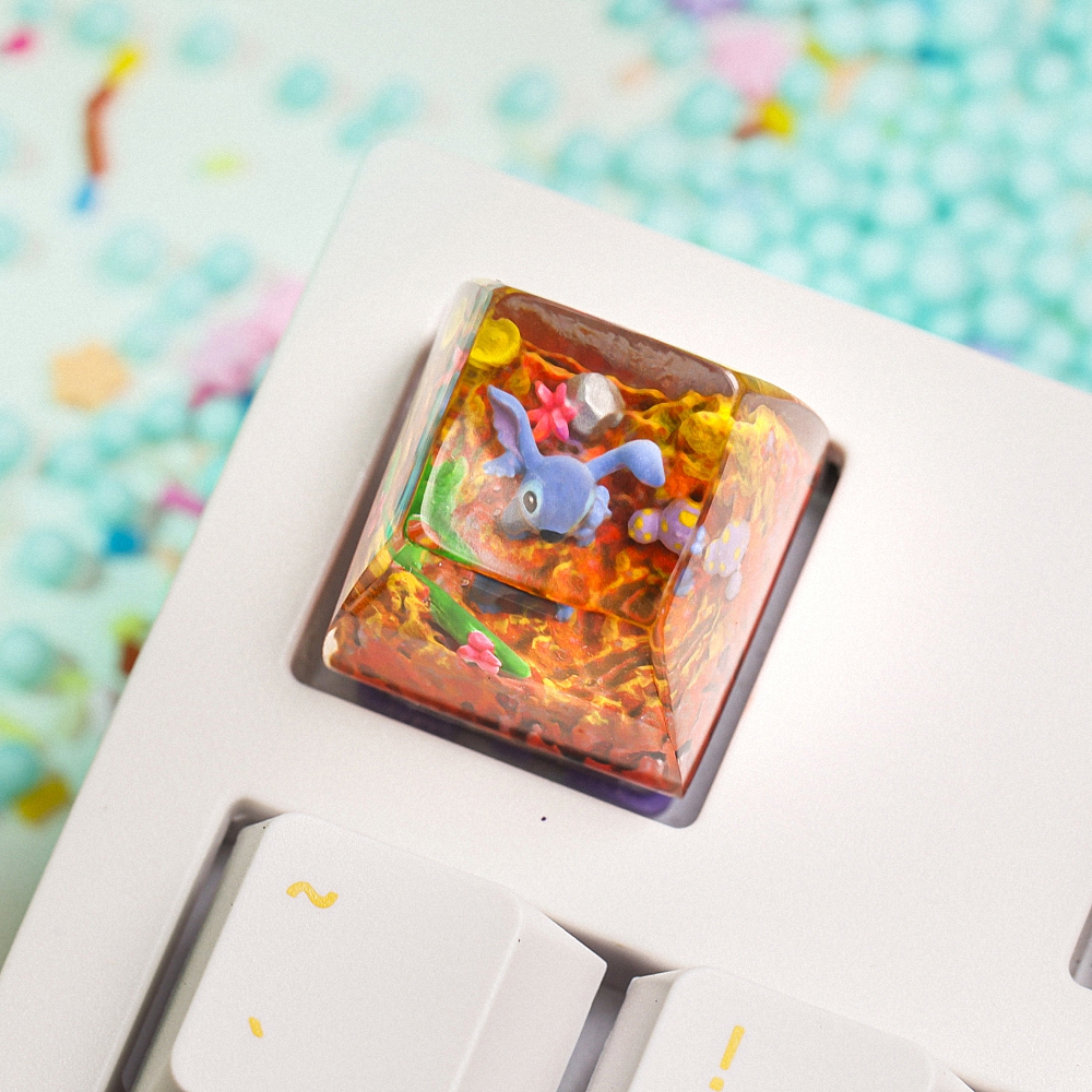 Stitch Artisan Keycap Breakwooden 13