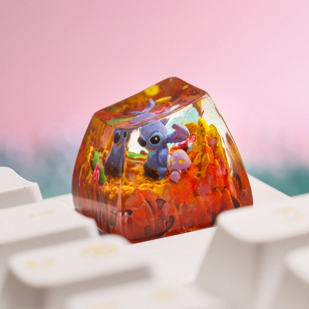 Stitch Artisan Keycap Breakwooden 13