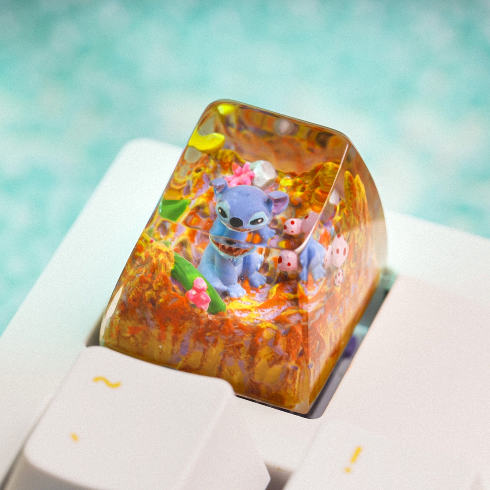 Stitch Artisan Keycap Breakwooden 13