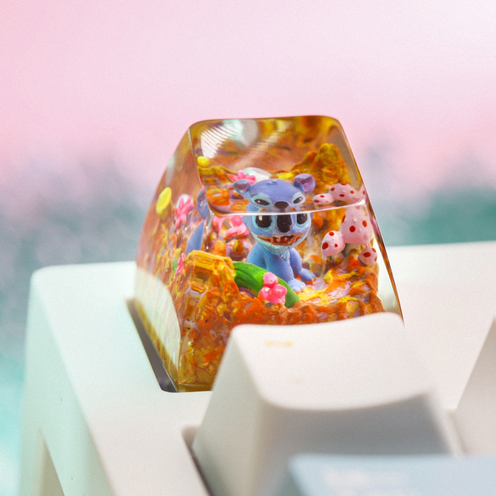 Stitch Artisan Keycap Breakwooden 13