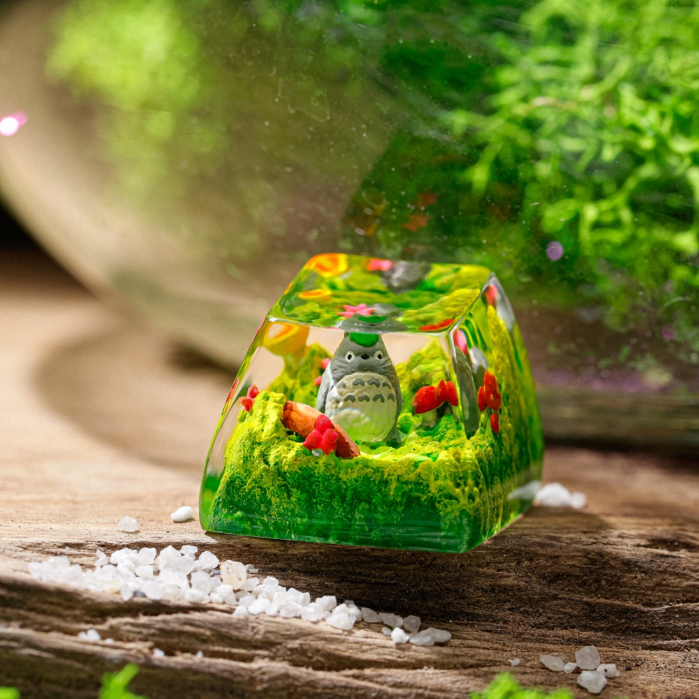 Totoro Artisan Keycap Breakwooden