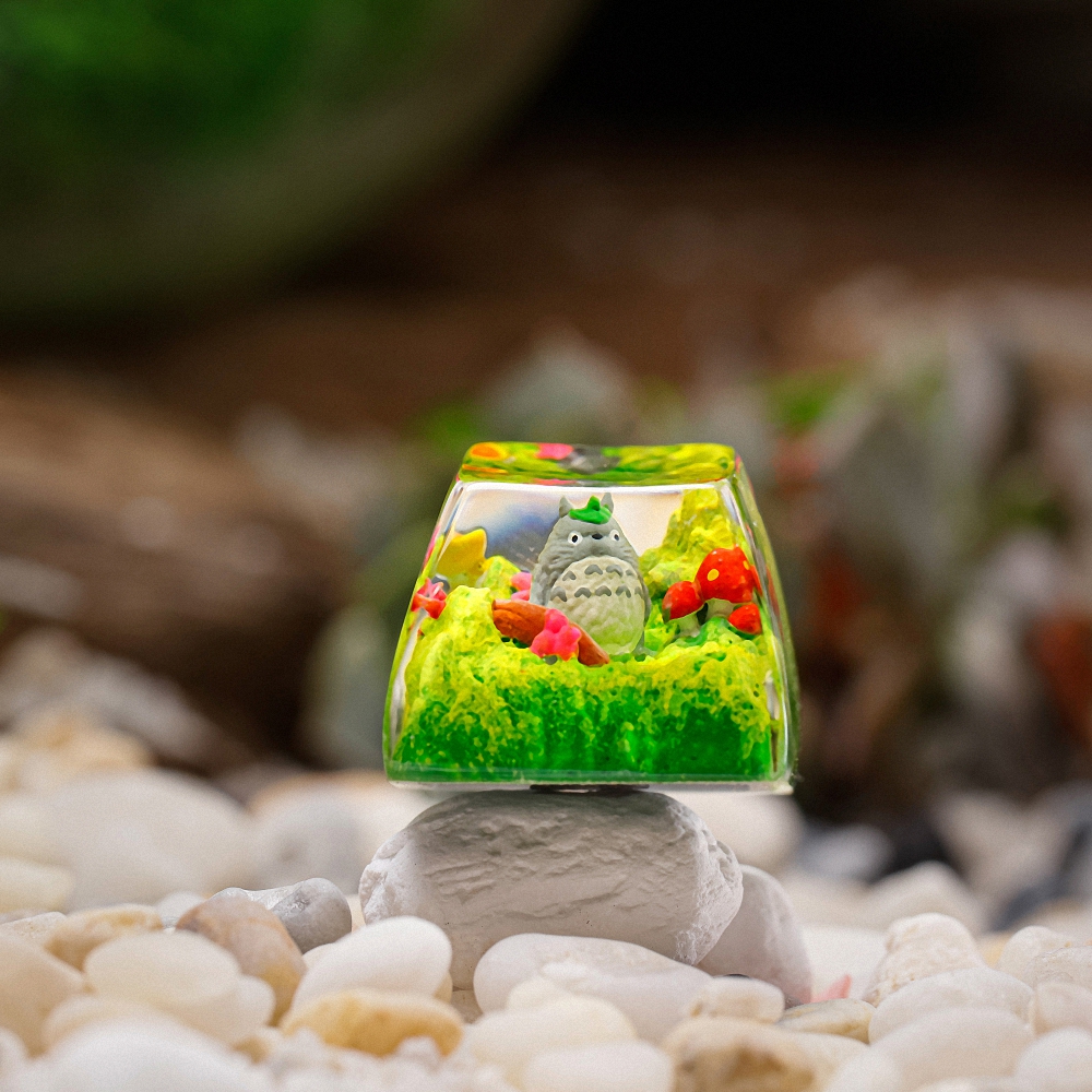Totoro Artisan Keycap Breakwooden