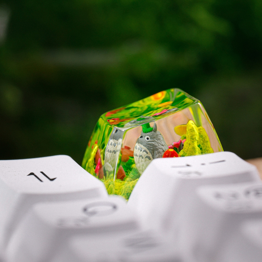 Totoro Artisan Keycap Breakwooden 2