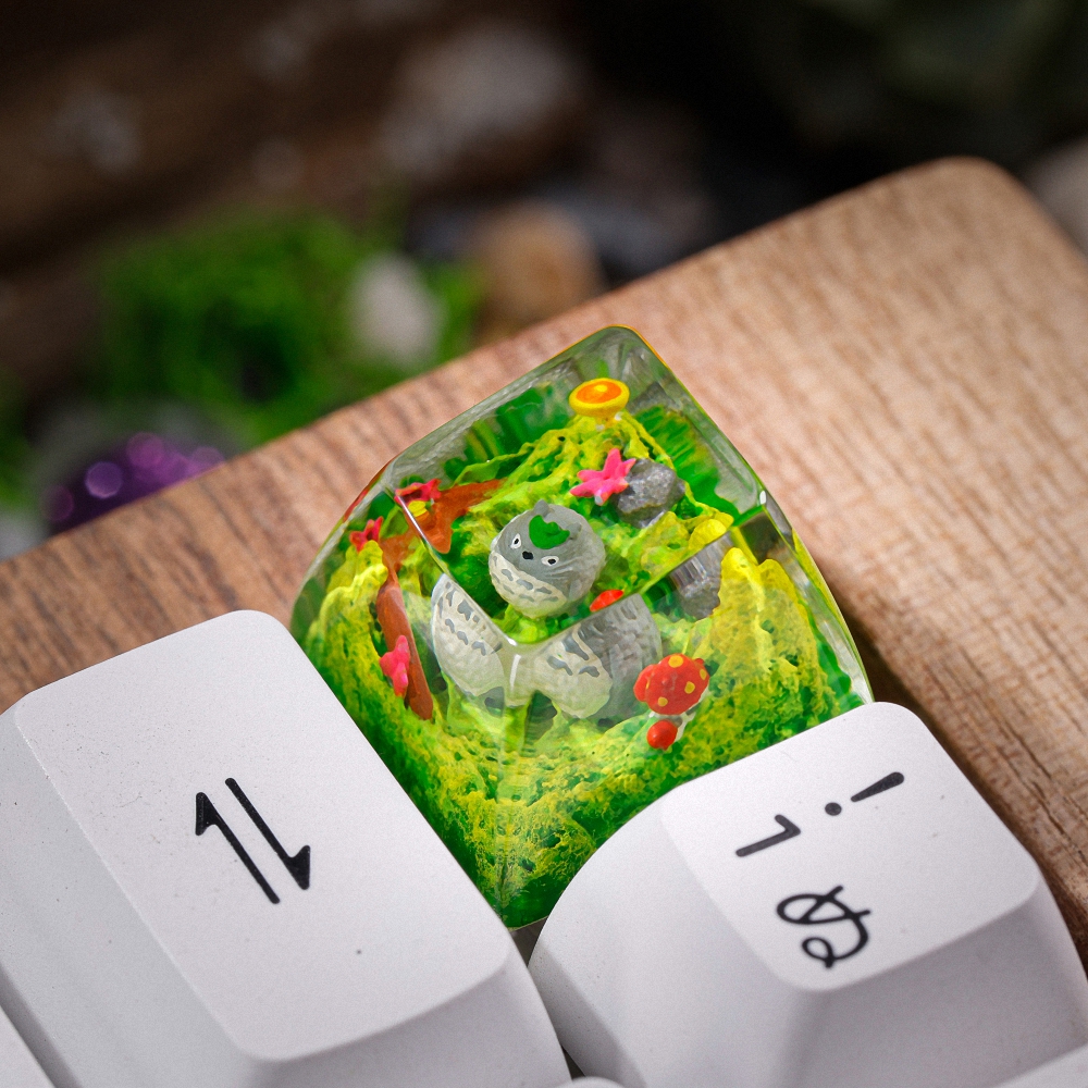 Totoro Artisan Keycap Breakwooden 2