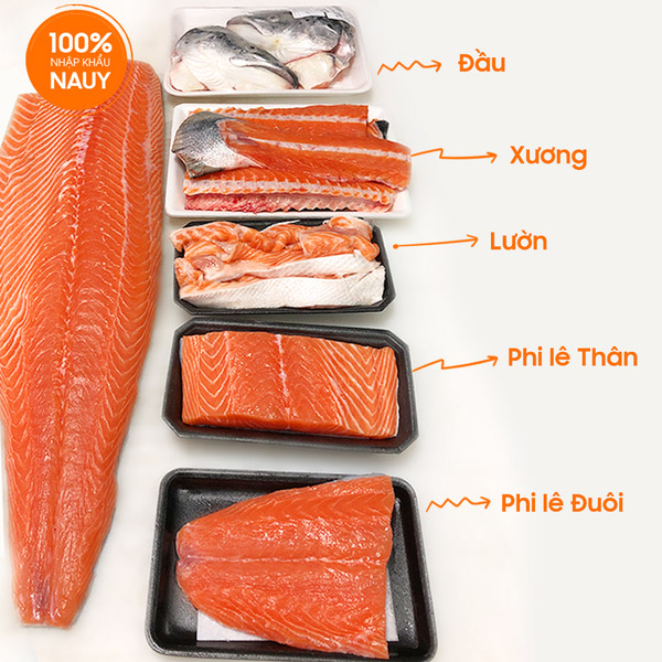 Cá Hồi Nguyên Con Tươi