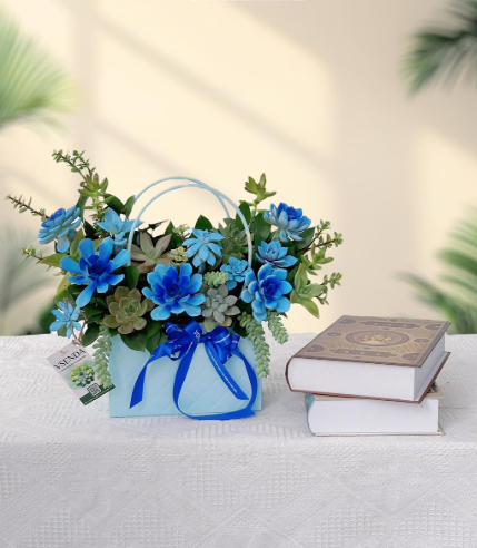 (SĐ) GIỎ CẮM SEN ĐÁ - C40CM - M004