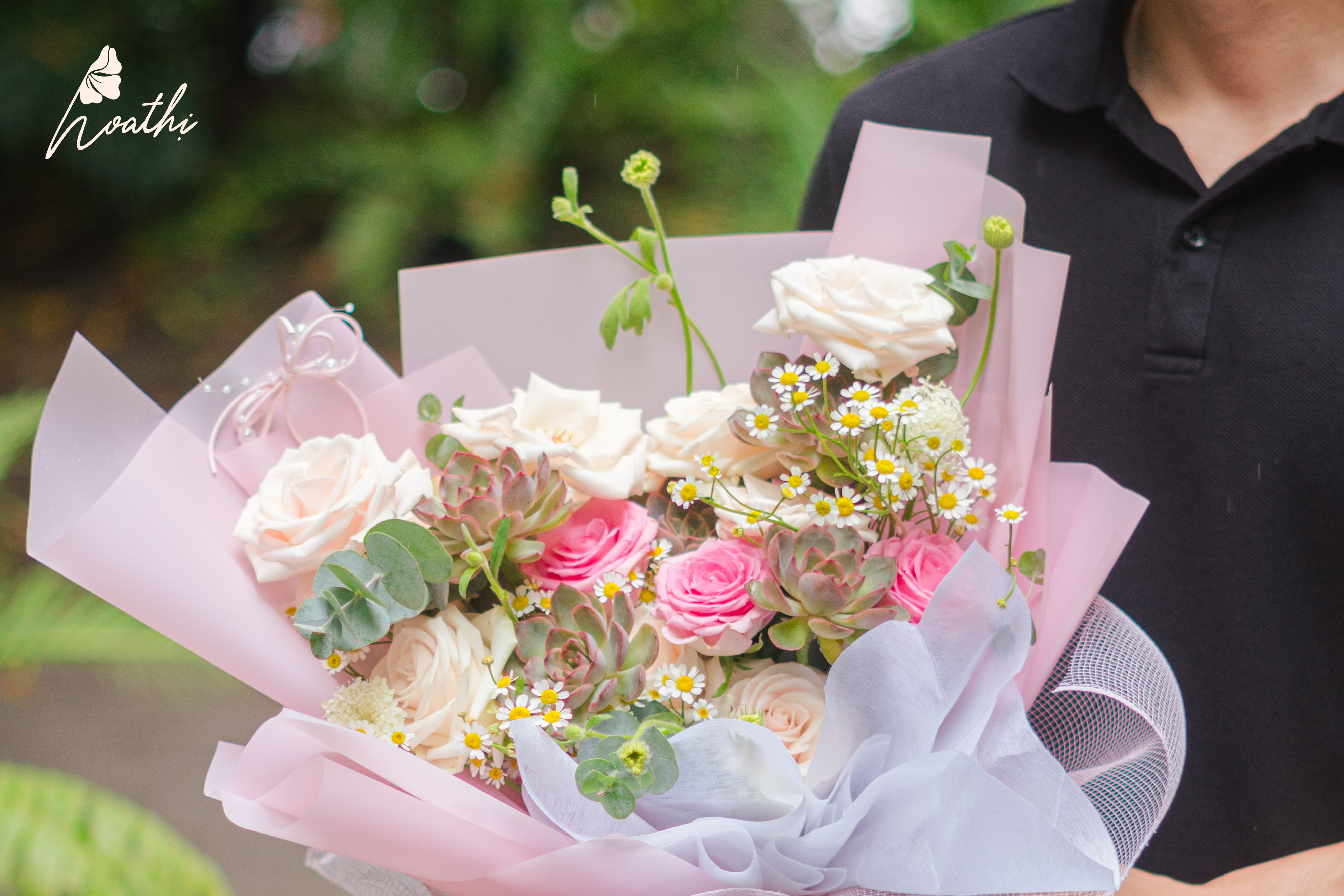 Bó Hoa Sắc Hồng