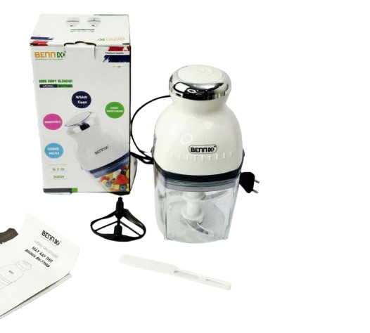 Máy xay thịt mini 300W BENNIX BN-77MG, dung tích 0,7L, Bảo hành chính hãng 1 năm