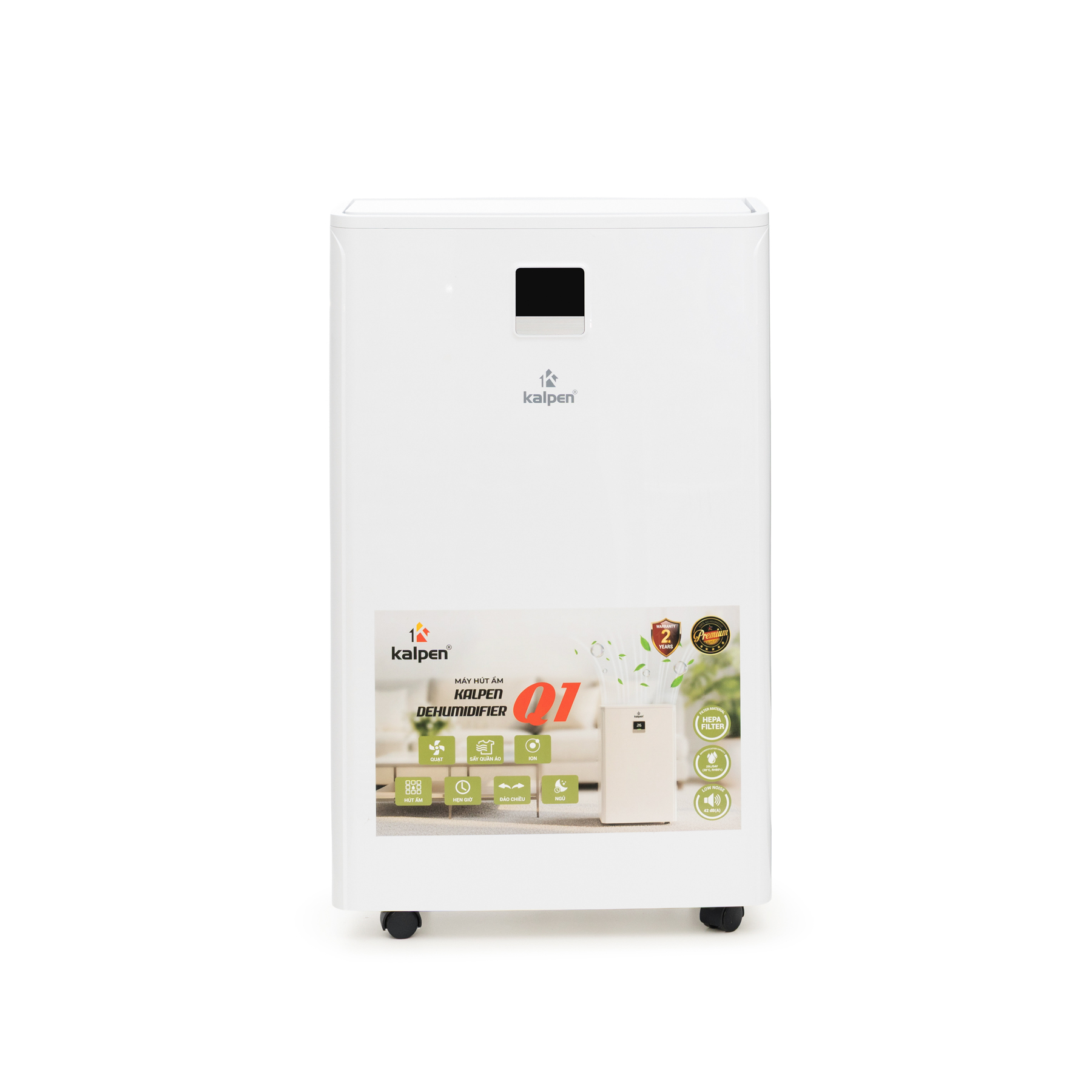 Máy hút ẩm kèm lọc không khí KALPEN Q1- 25 lít, Bảo hành 24 tháng