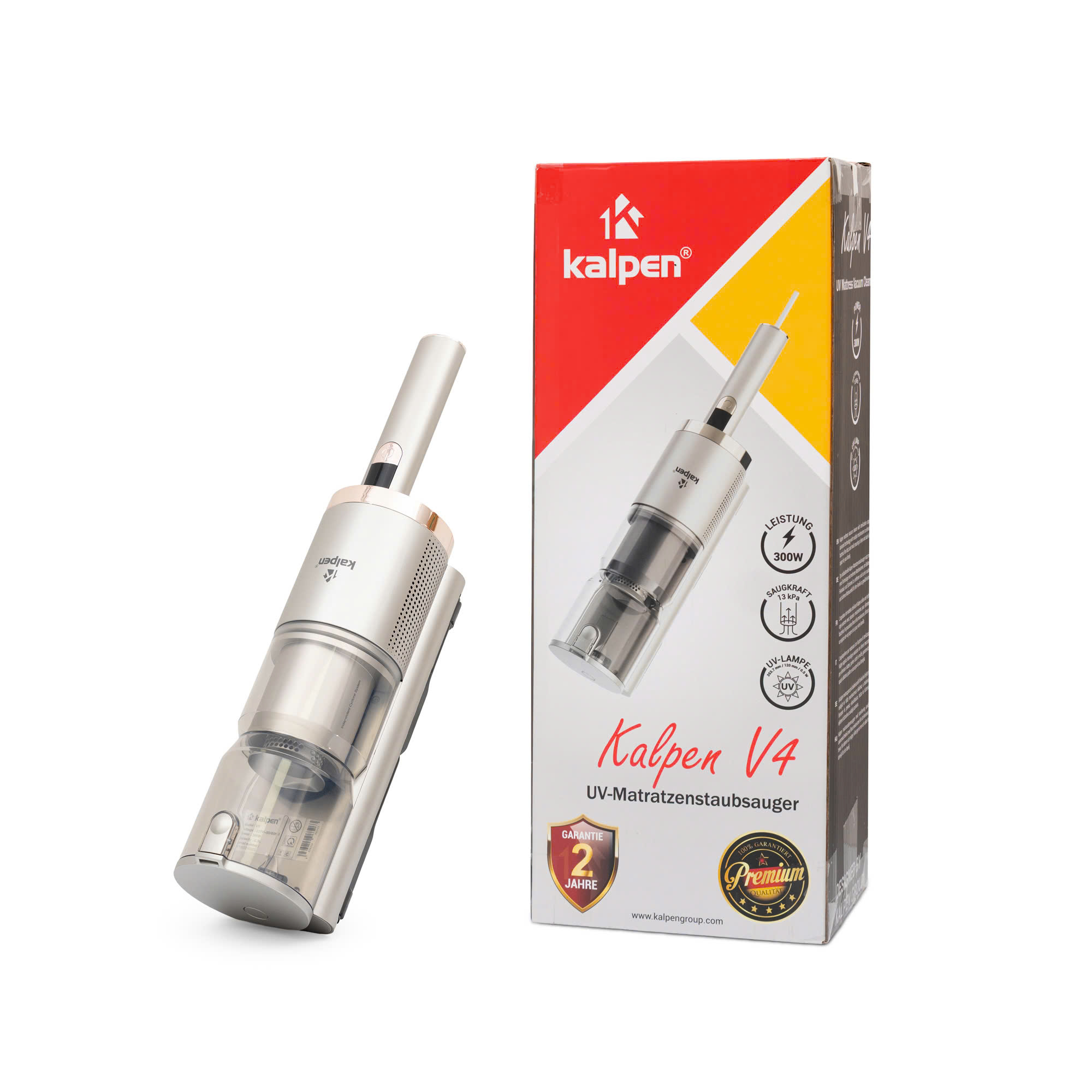Máy hút bụi mịn giường nệm diệt khuẩn UV Kalpen V4, Bảo hành 2 năm