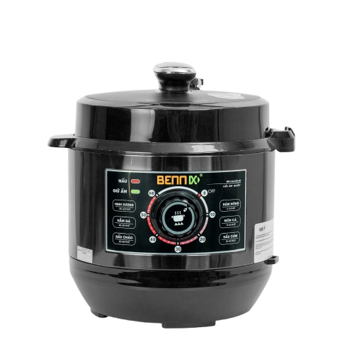 Nồi Áp Suất Điện Bennix BN-60SUS Dung Tích 6L - Lòng Nồi Inox 304 Cao Cấp Cao An Toàn, Ninh Hầm Đa Năng