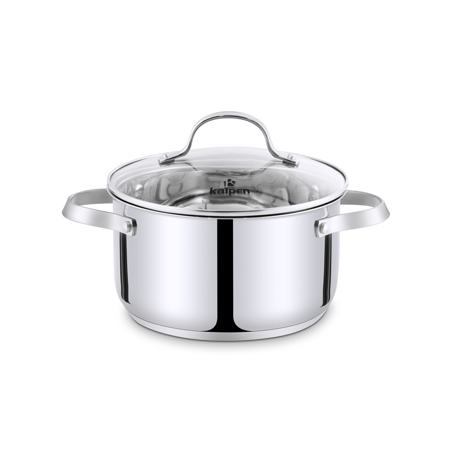 Nồi Lẻ Inox 5 đáy Đủ Kích Cỡ Kalpen Lermat L16S-L18-L20-L24-16/18/20/24Cm