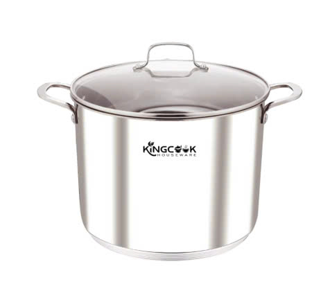 Nồi luộc gà inox 5 đáy cao thành size 32cm Kingcook KPO1750-32, Thể tích 19 lít