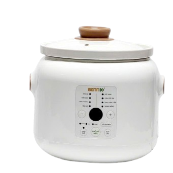 Nồi Nấu Chậm Điện Tử Lõi Sứ Hầm Cháo cho bé 8 chức năng, Bennix BN-30SLC Bảo hành 2 Năm